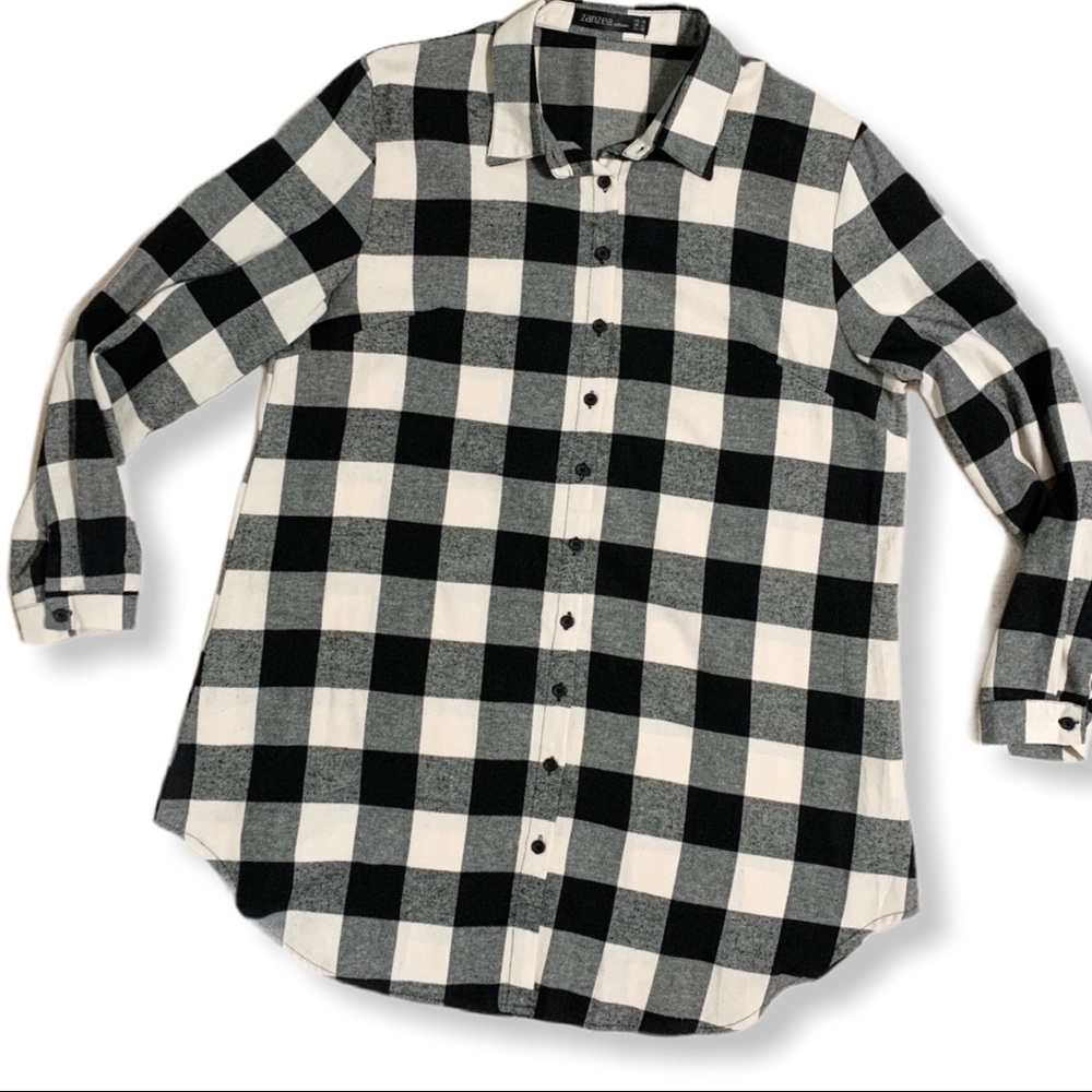 Zanzea long sleeve button down shirt / tunic